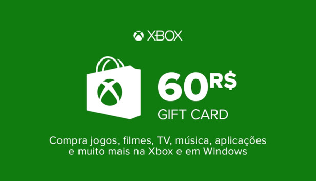 Microsoft Store Carte cadeau Xbox Live 60 BRL