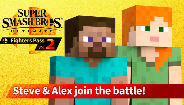 Nintendo Eshop Super Smash Bros Ultimate - Challenger Pack 7: Steve & Alex