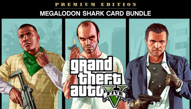 Rockstar Grand Theft Auto V: Premium Edition & Megalodon Shark Card Bundle